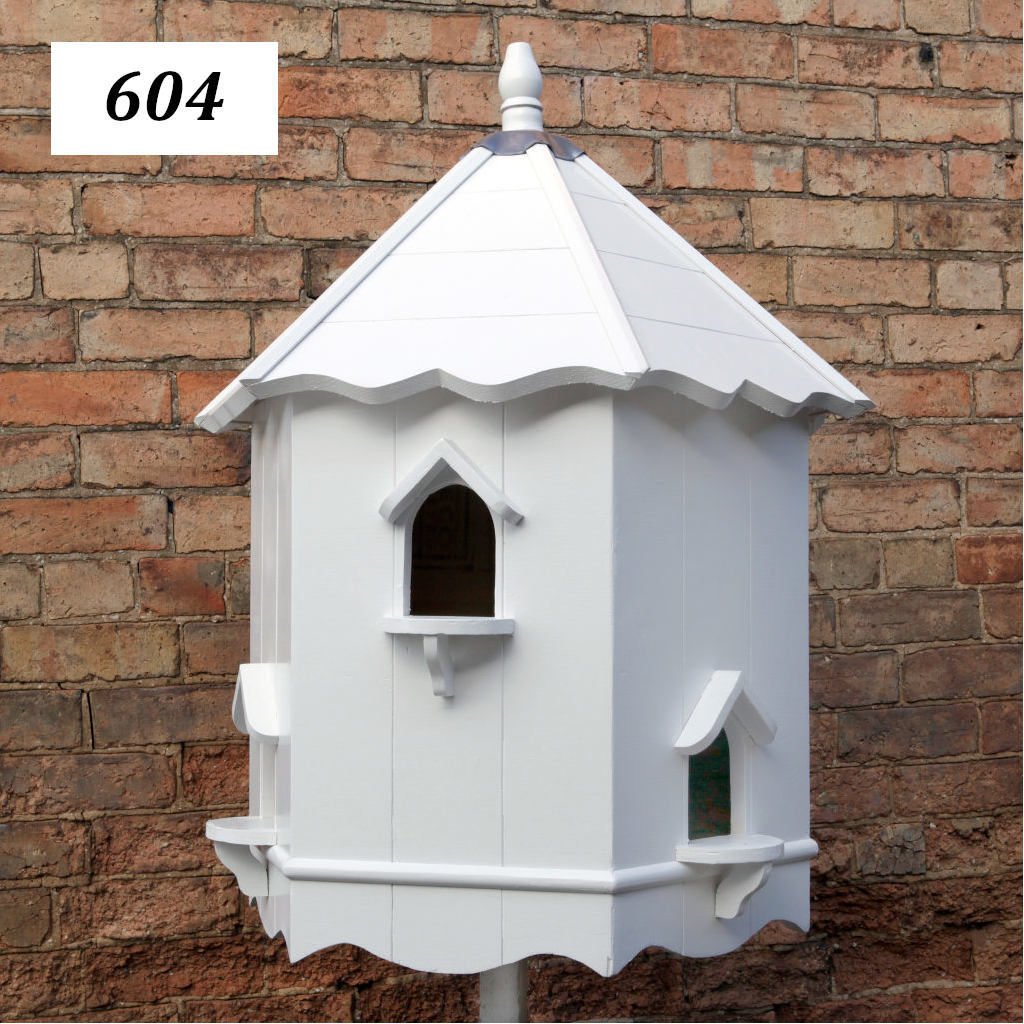 6 Sided Dovecote Painted Roof 2 Tier